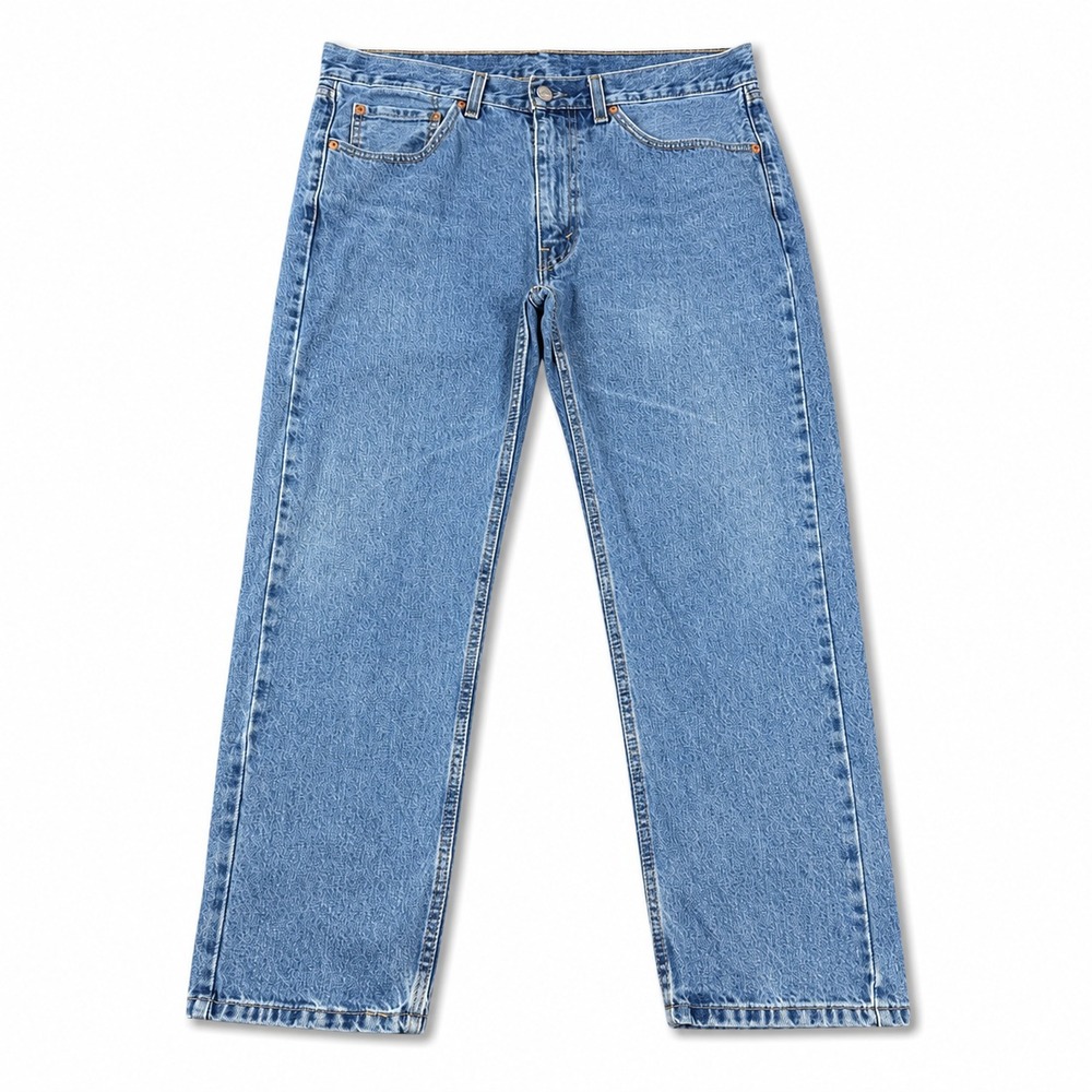 Levis‎ 505 Jeans Mens 36x29 Regular Fit Straight Leg Medium Wash Red Tab Denim